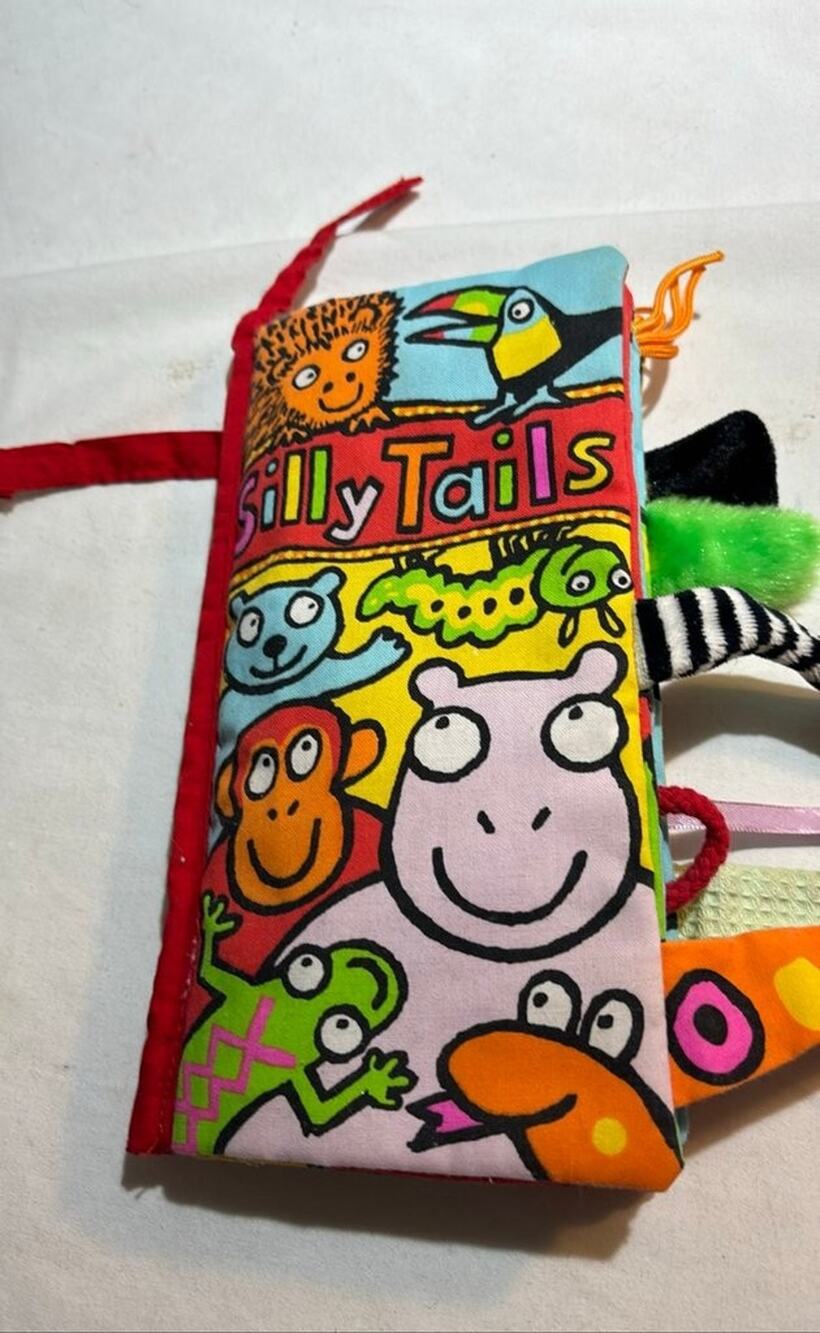 Silly Tails Soft Fabric Baby Book by Jellycat